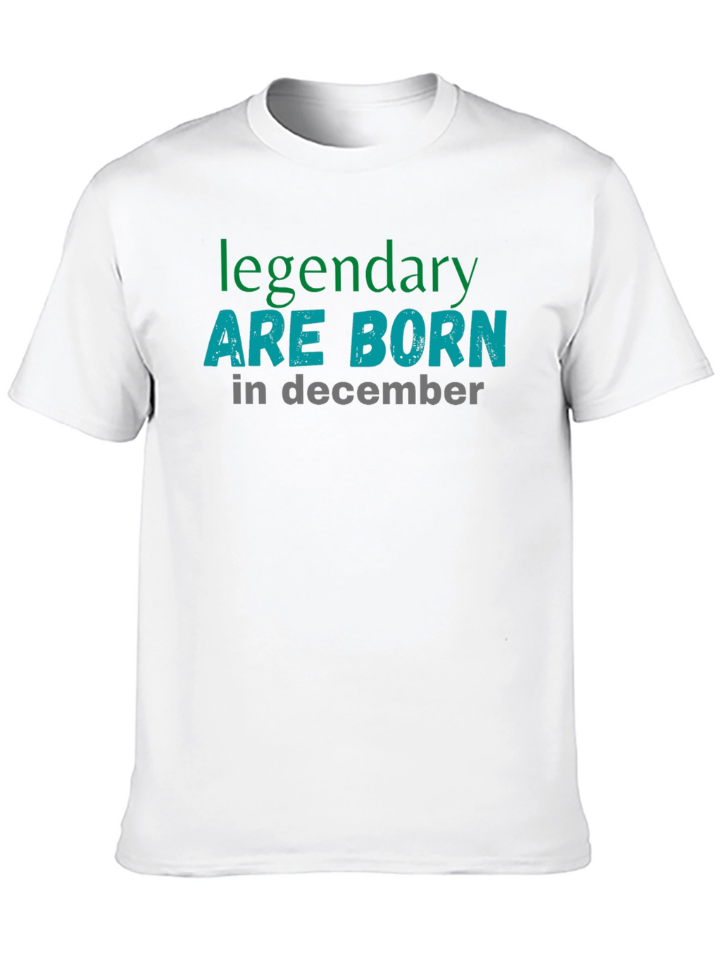 Legendary December Birthday Black T-Shirt