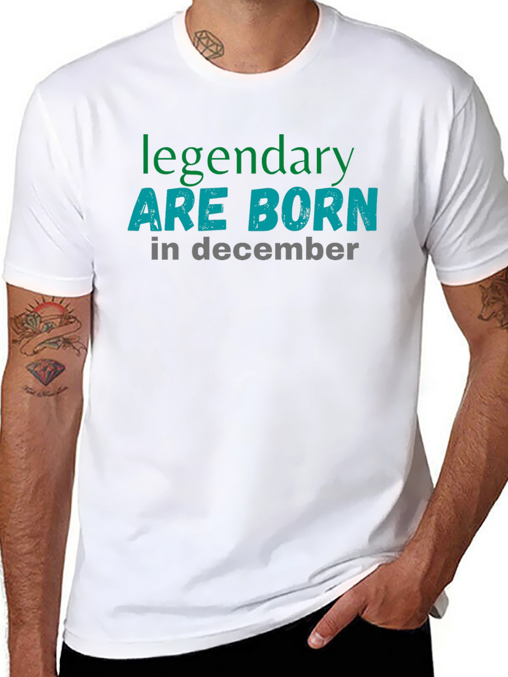 Legendary December Birthday Black T-Shirt