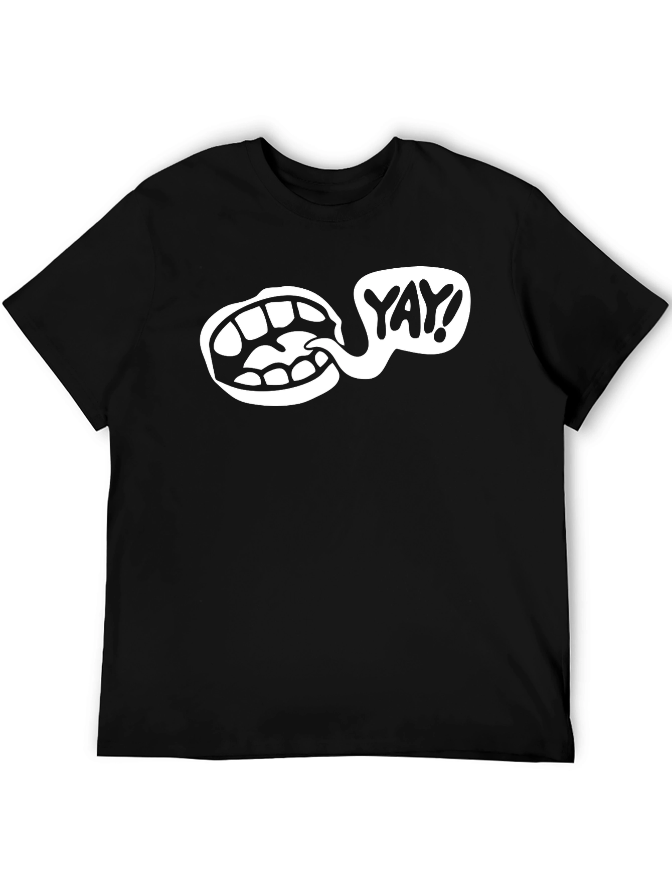 Yay! Graphic T-Shirt - Black Cotton Tee