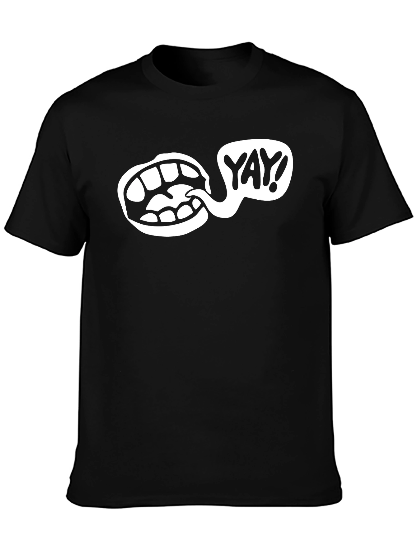 Yay! Graphic T-Shirt - Black Cotton Tee
