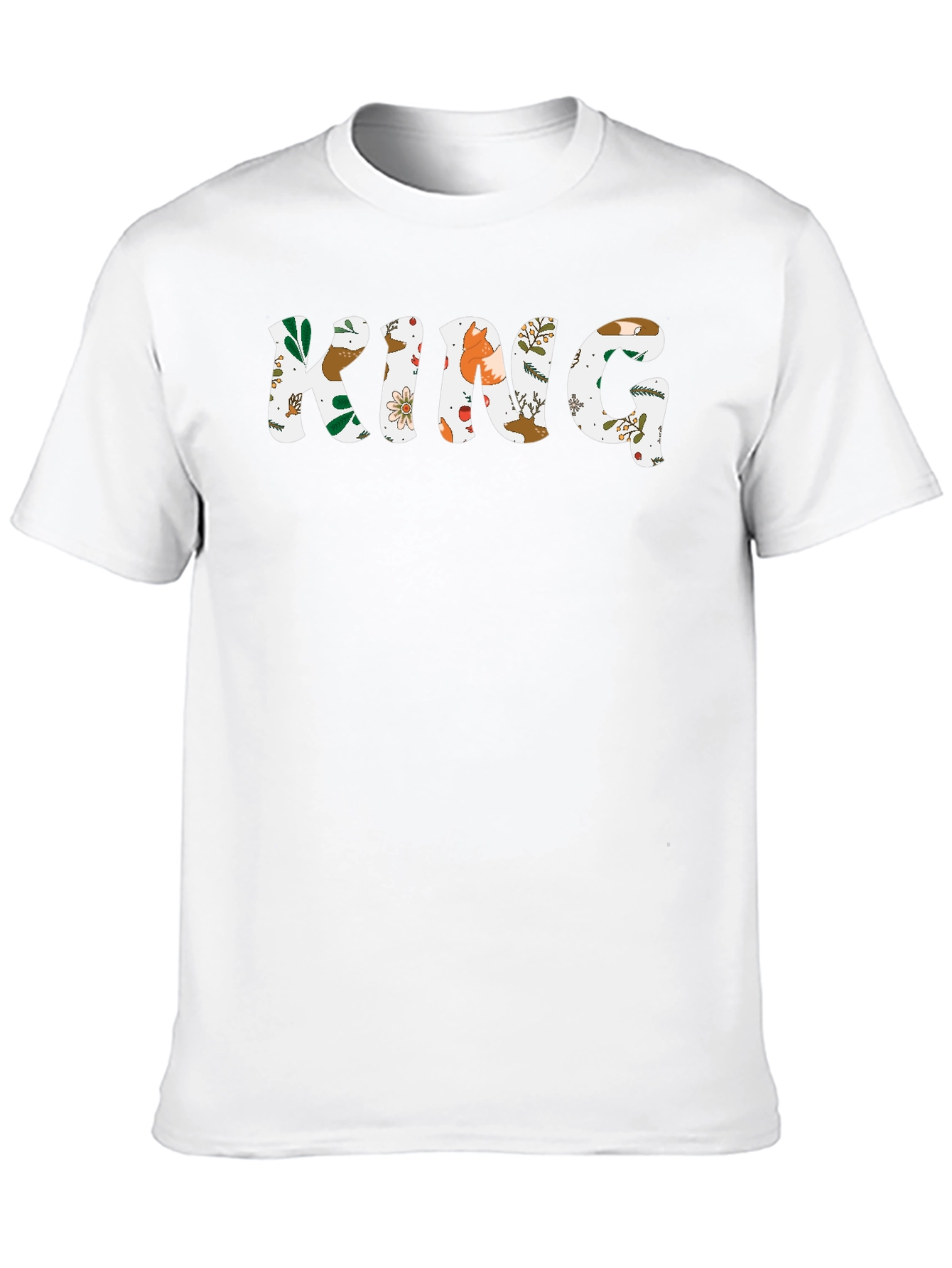 Floral KING Graphic Tee - Black