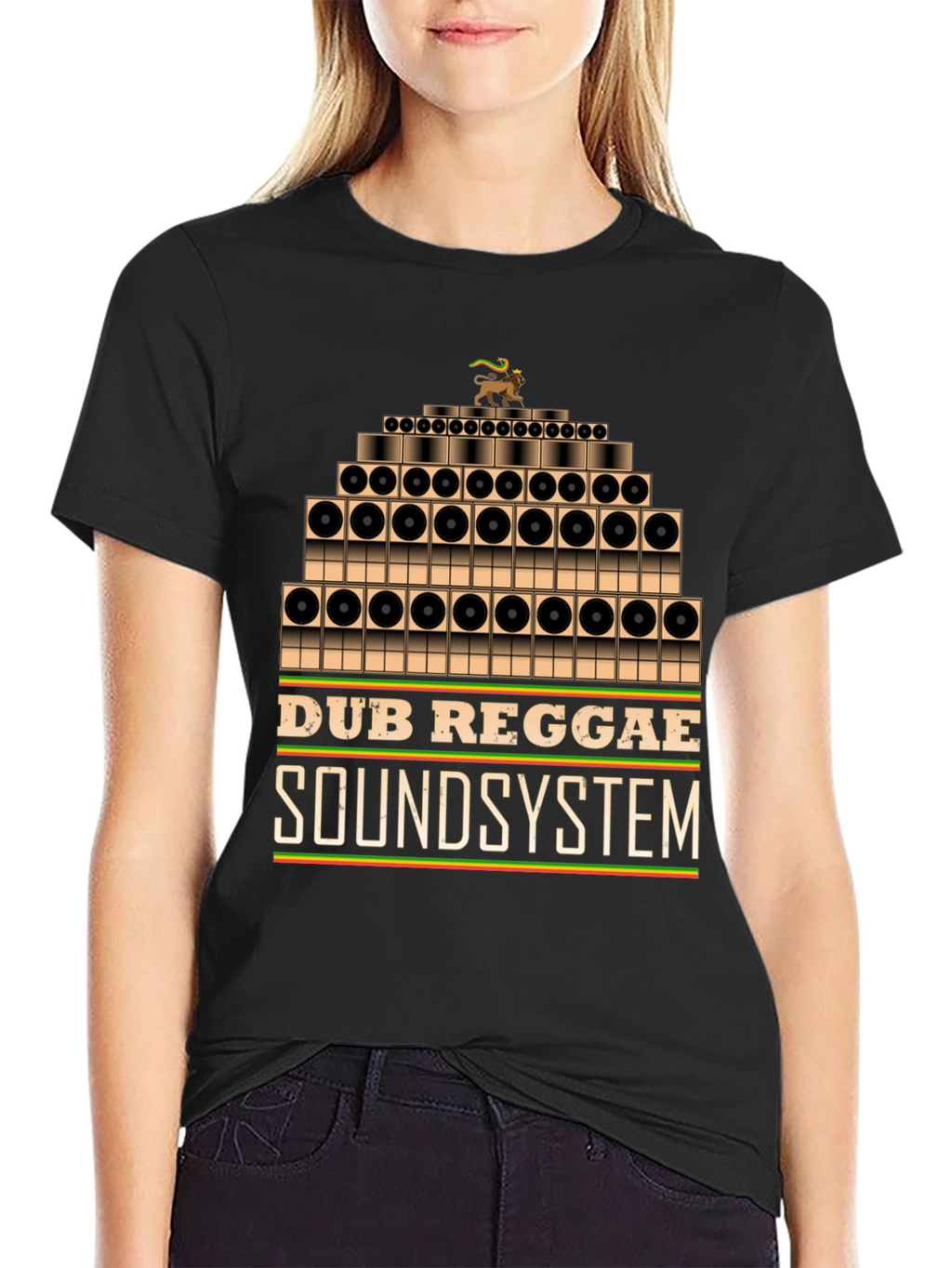 Dub Reggae Soundsystem Graphic Tee - Black