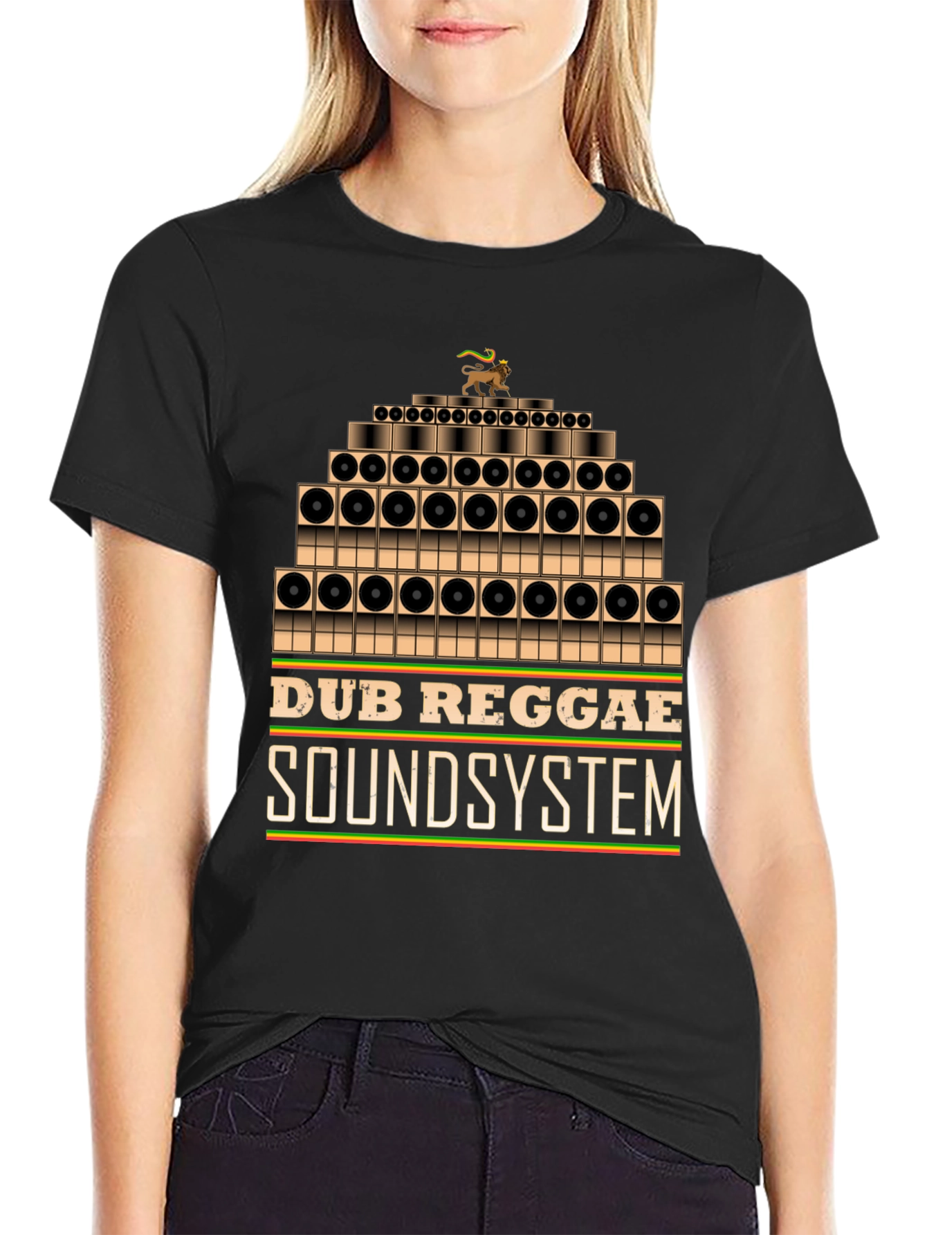 Dub Reggae Soundsystem Graphic Tee - Black