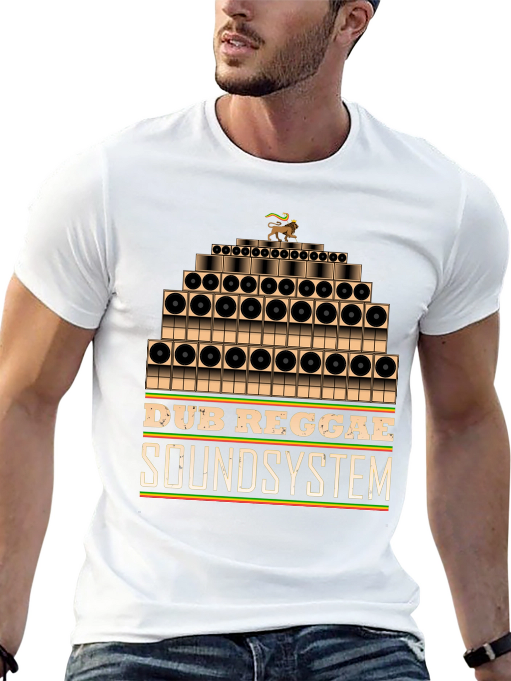 Dub Reggae Soundsystem Graphic Tee - Black