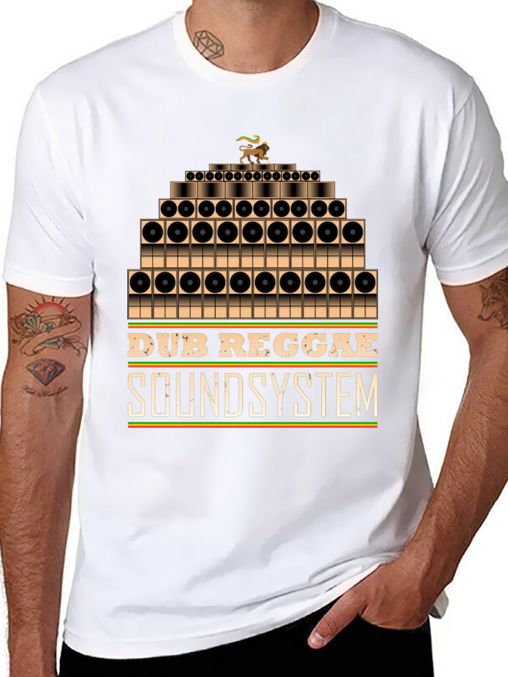 Dub Reggae Soundsystem Graphic Tee - Black