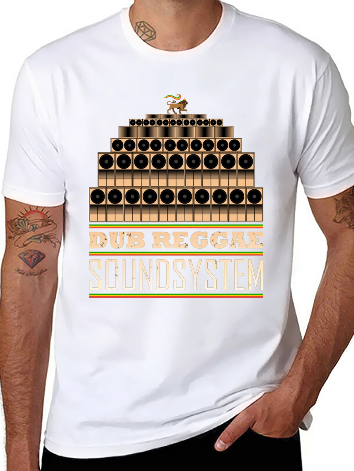 Dub Reggae Soundsystem Graphic Tee - Black