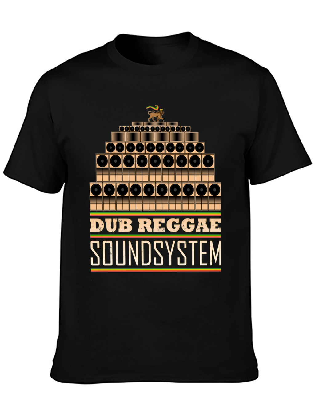 Dub Reggae Soundsystem Graphic Tee - Black