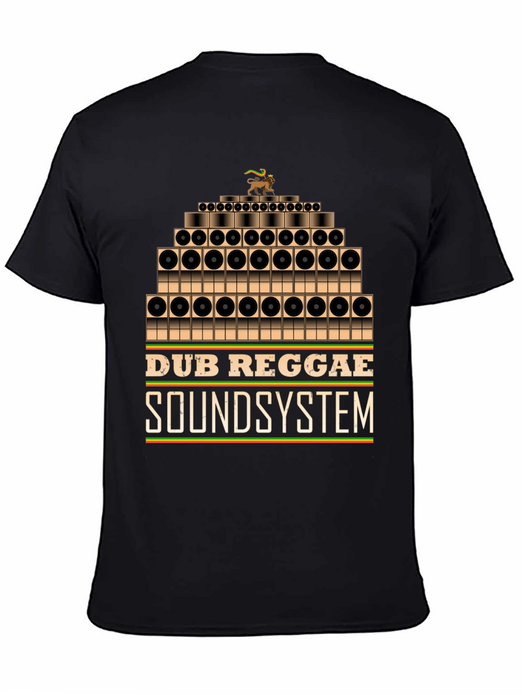 Dub Reggae Soundsystem Graphic Tee - Black