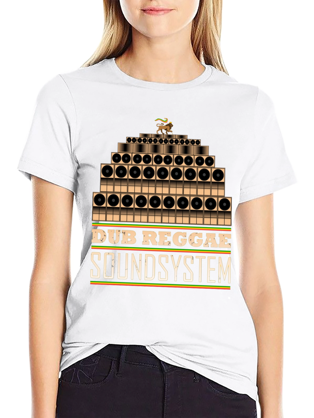 Dub Reggae Soundsystem Graphic Tee - Black
