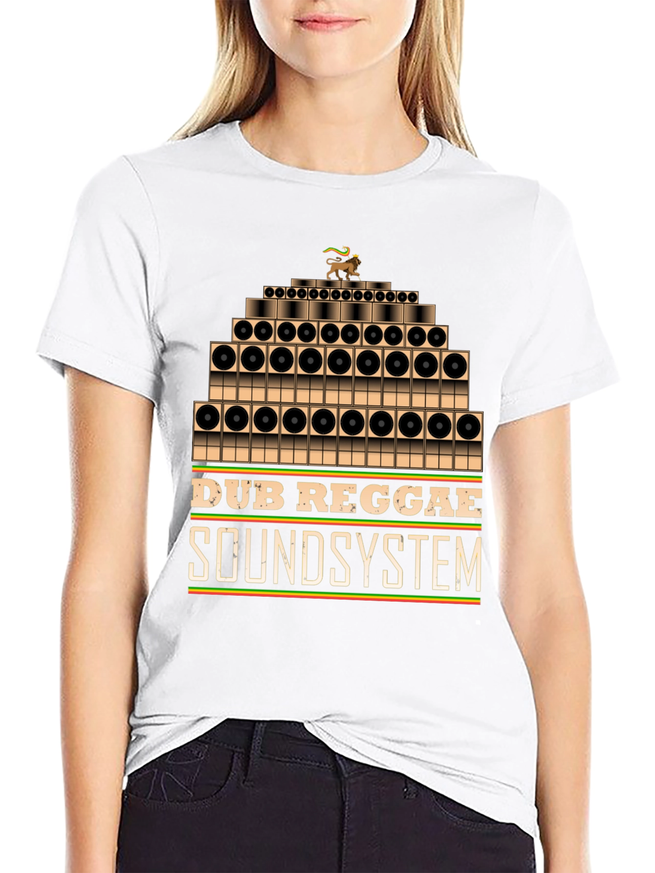 Dub Reggae Soundsystem Graphic Tee - Black