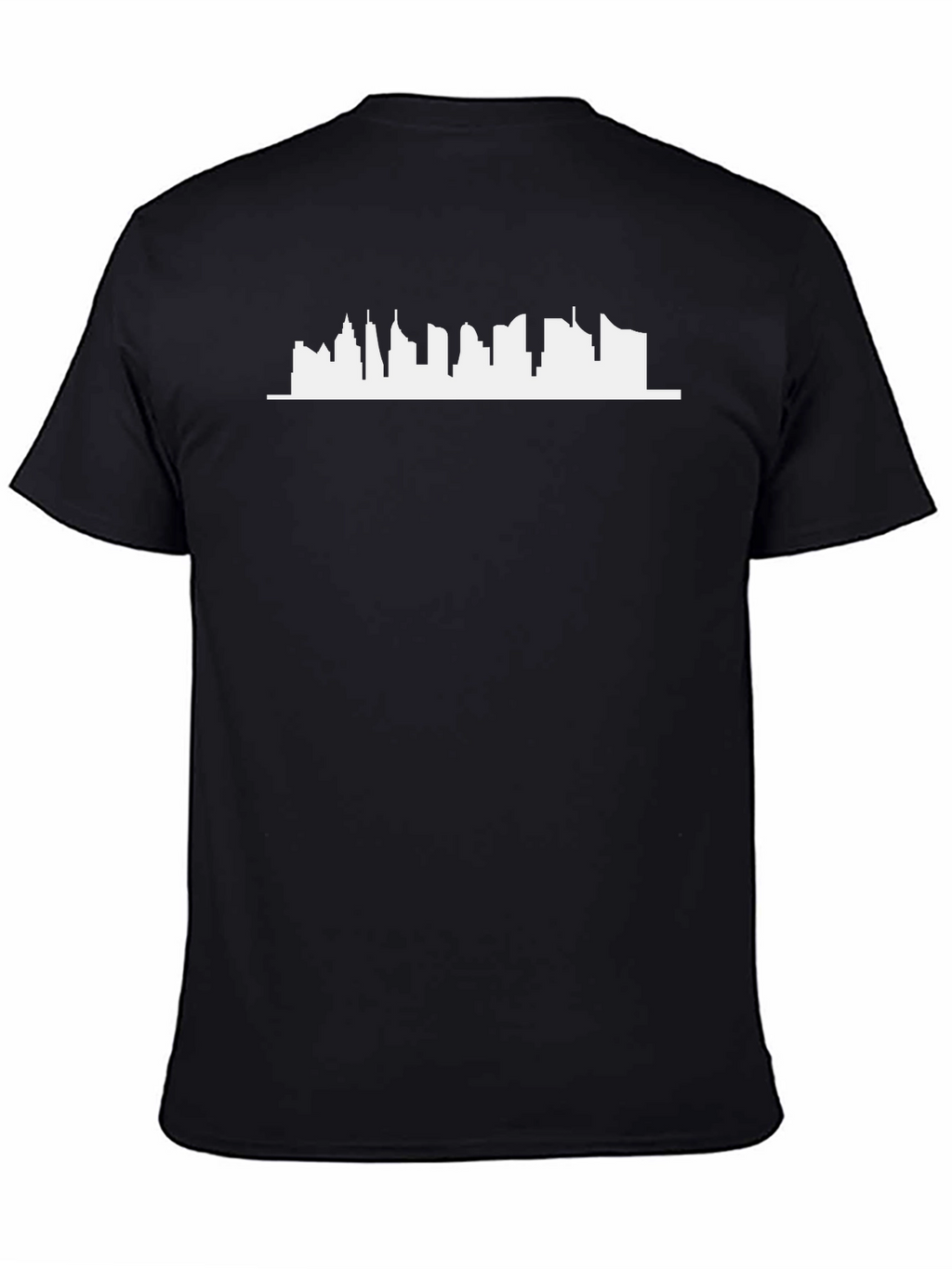 City Skyline Graphic Tee - Modern Black T-Shirt