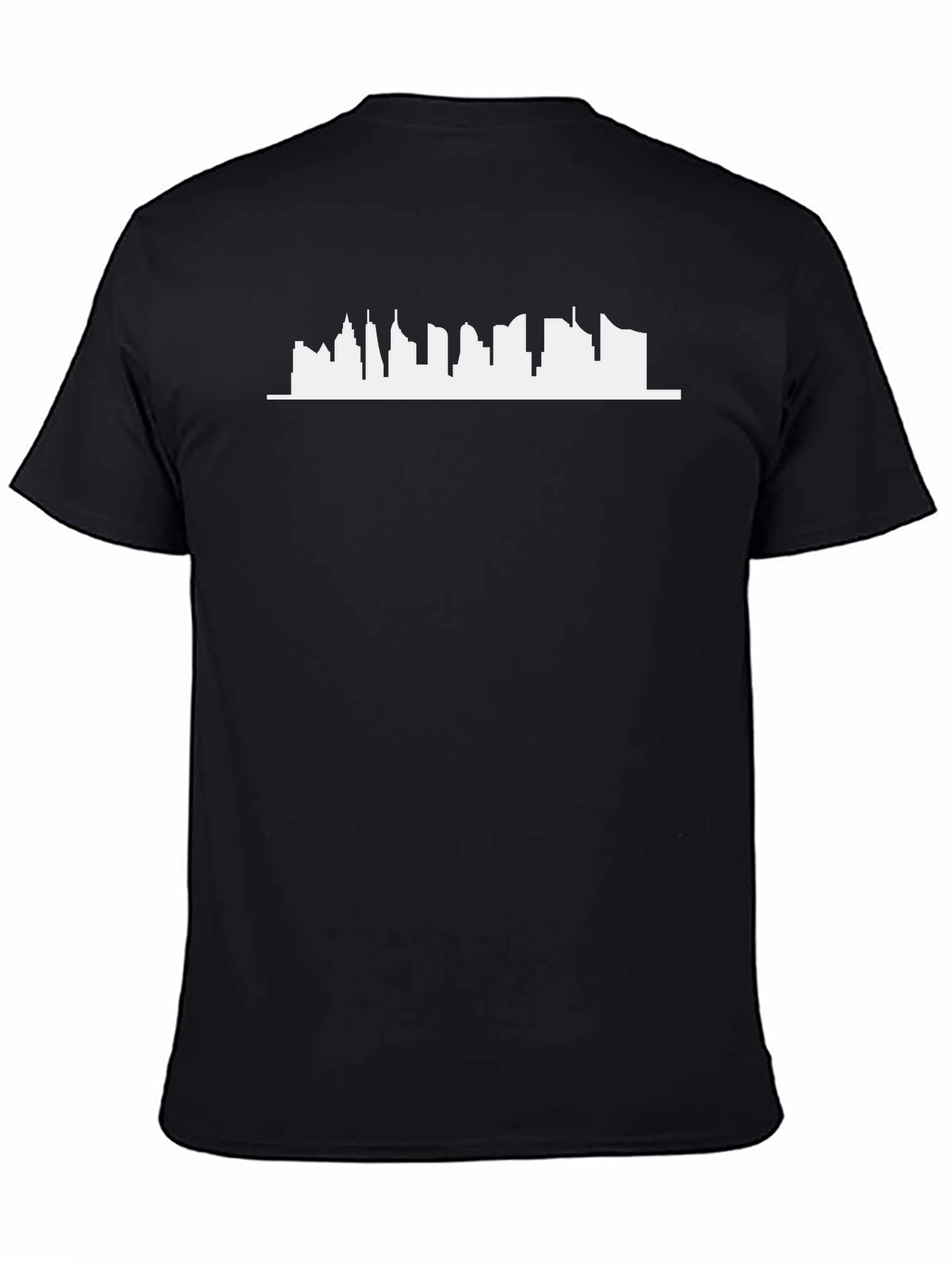 City Skyline Graphic Tee - Modern Black T-Shirt