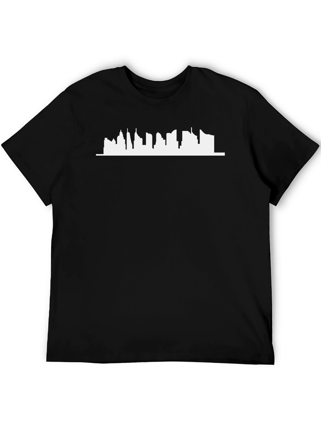 City Skyline Graphic Tee - Modern Black T-Shirt