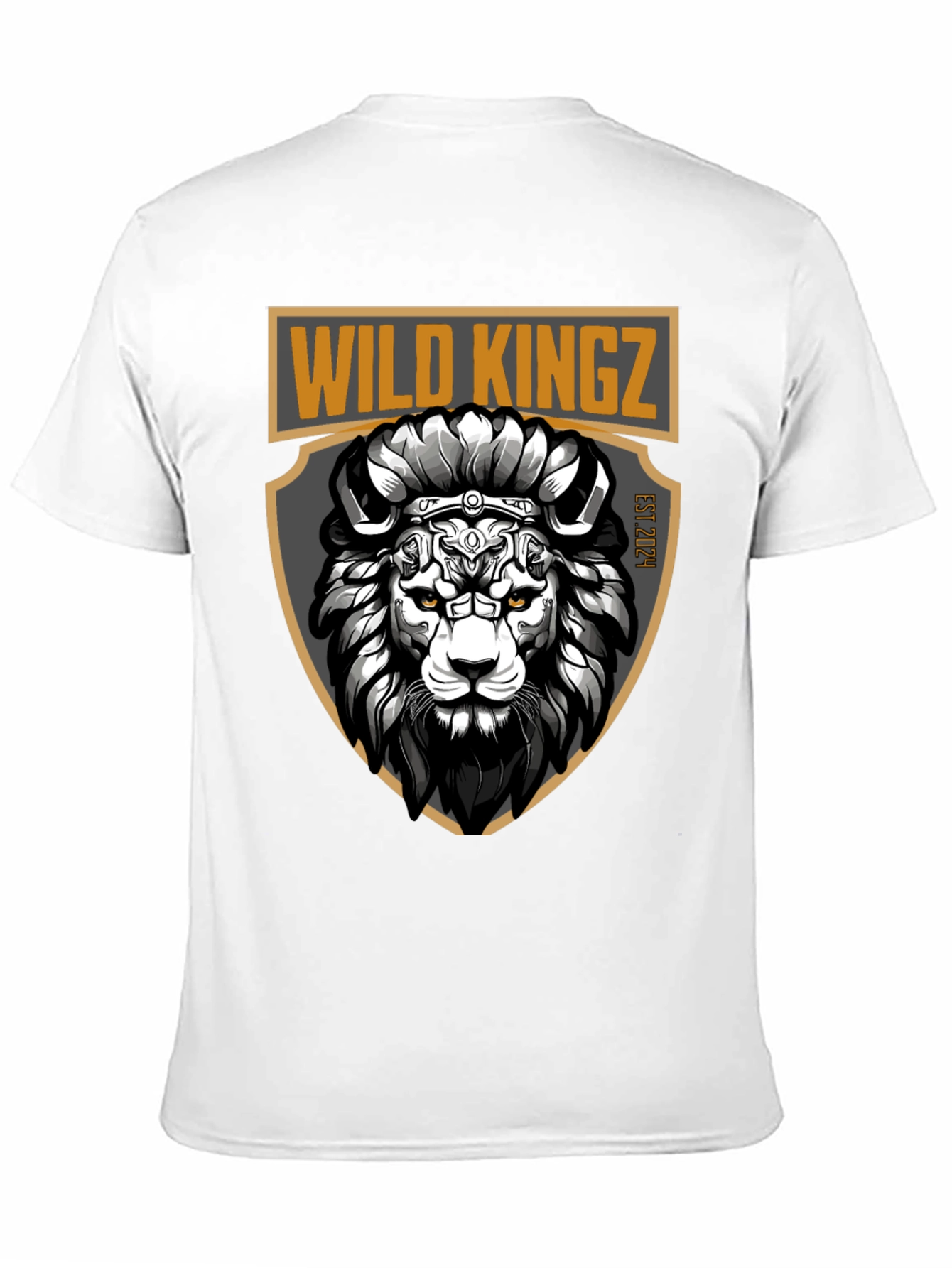Wild Kingz Lion Graphic Tee - Black
