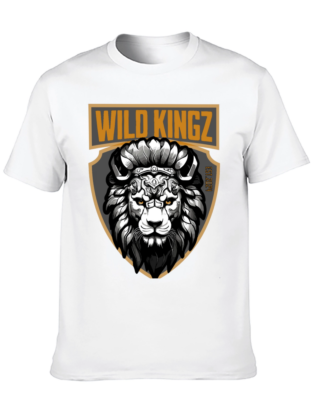 Wild Kingz Lion Graphic Tee - Black