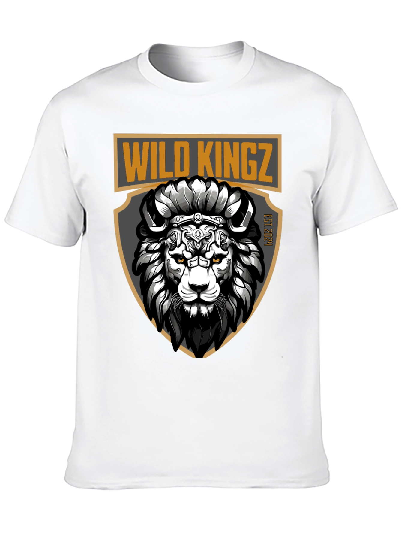 Wild Kingz Lion Graphic Tee - Black