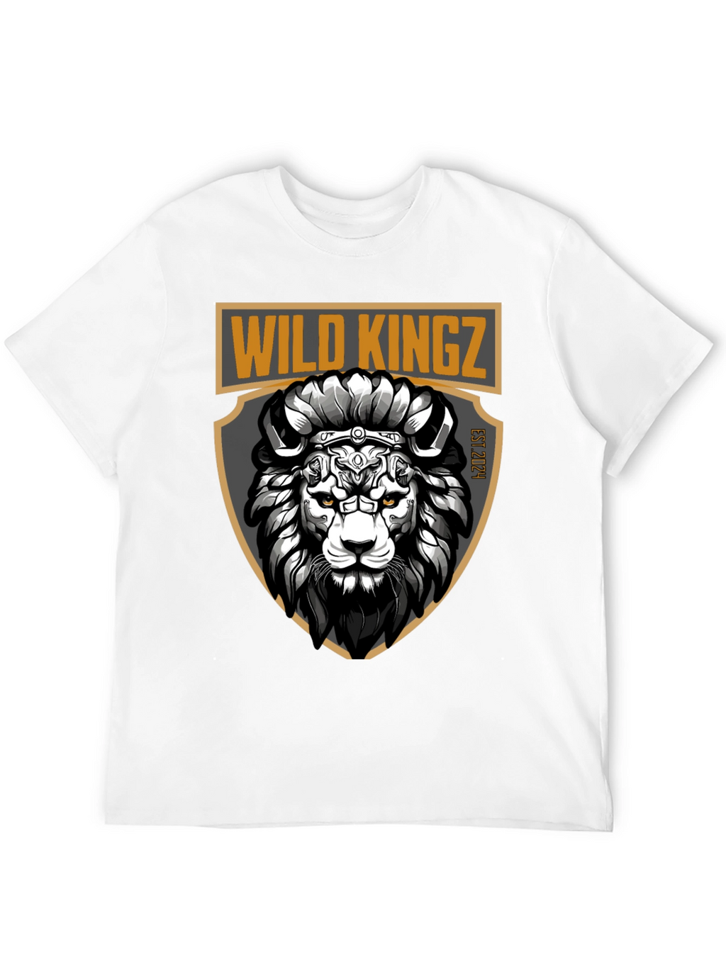 Wild Kingz Lion Graphic Tee - Black