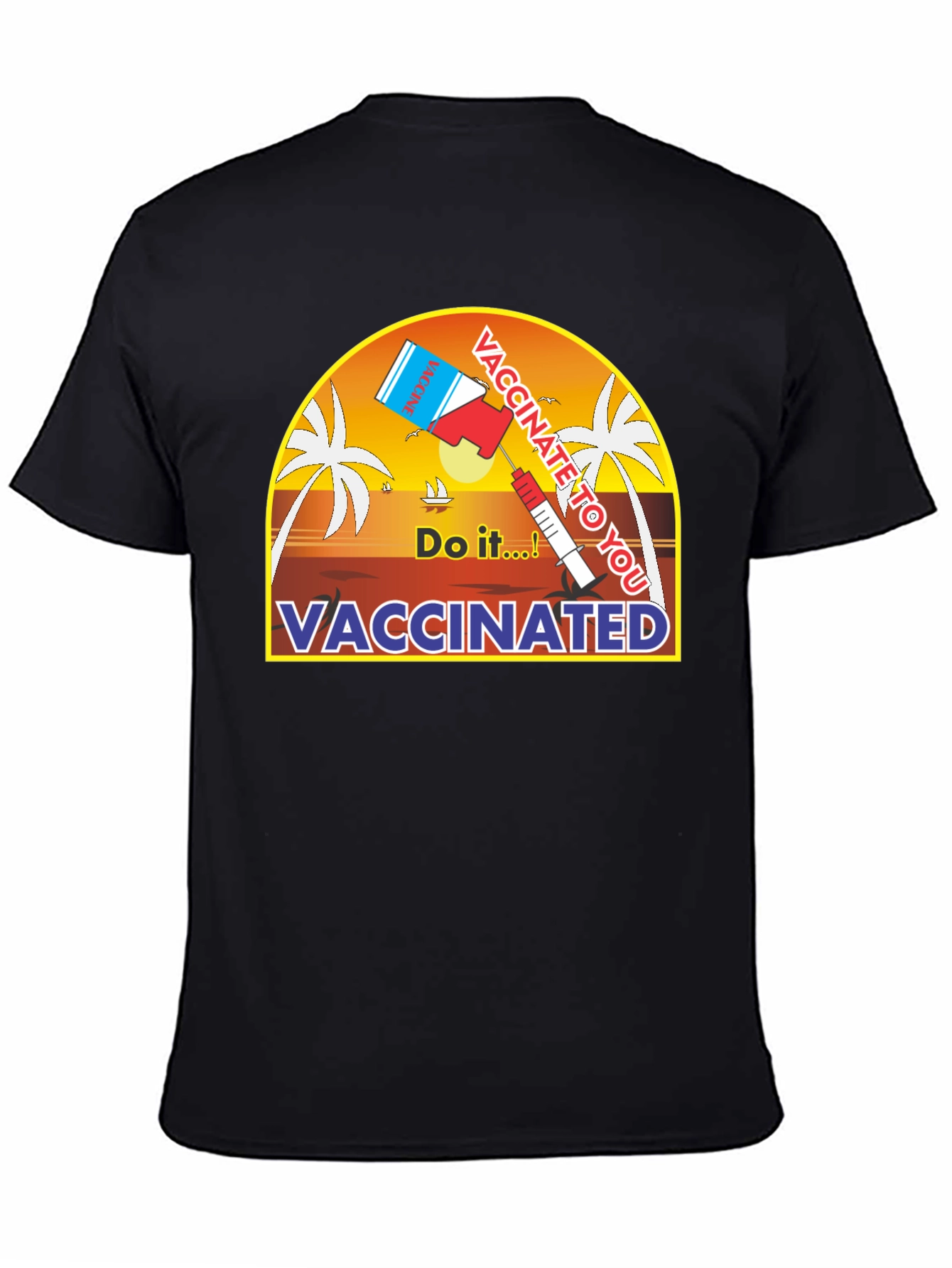 Vaccinated Do It! Graphic Tee - Black