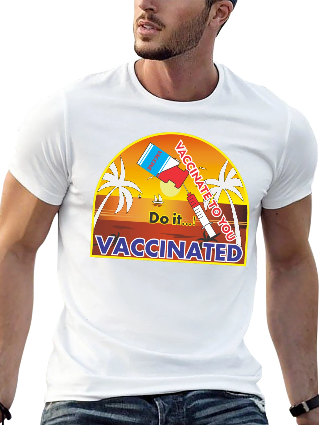 Vaccinated Do It! Graphic Tee - Black