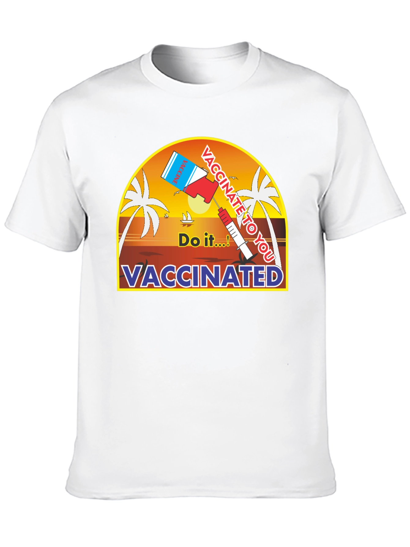 Vaccinated Do It! Graphic Tee - Black