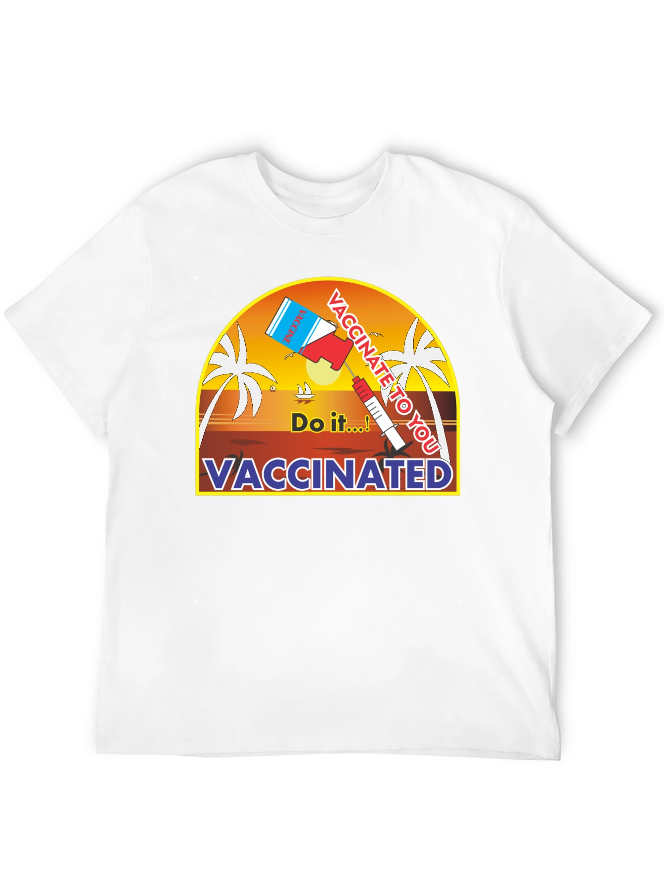 Vaccinated Do It! Graphic Tee - Black