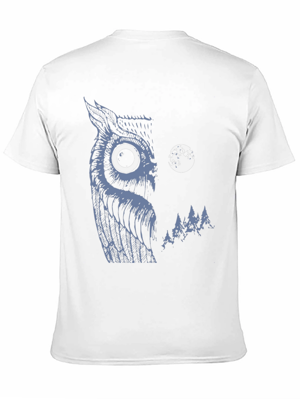 Owl & Moon Graphic Black T-Shirt