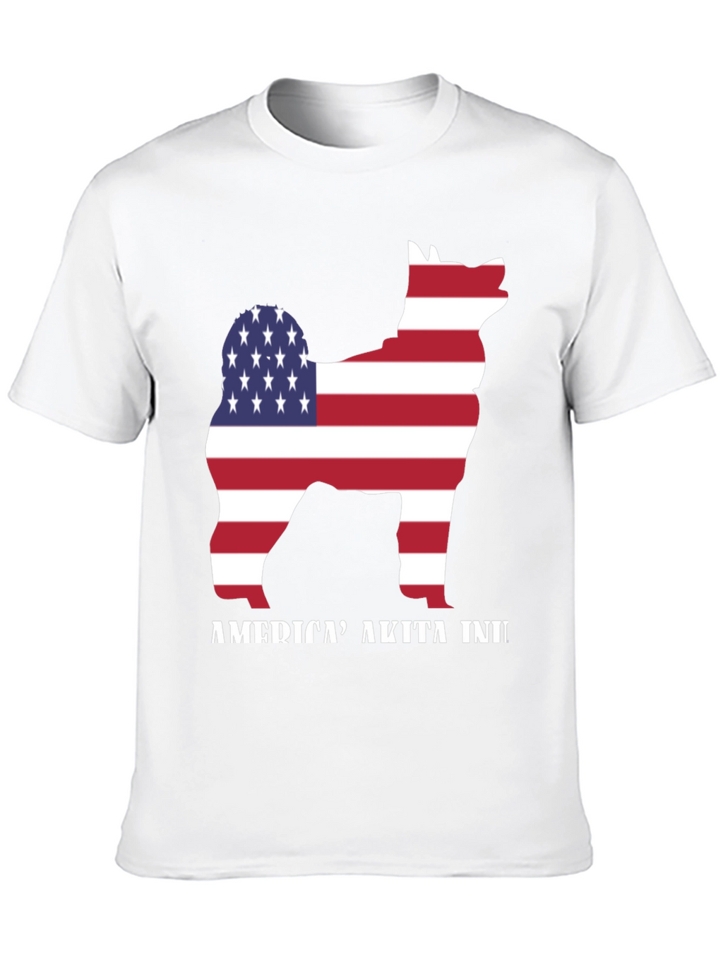 American Akita Inu T-Shirt - Patriotic Dog Tee