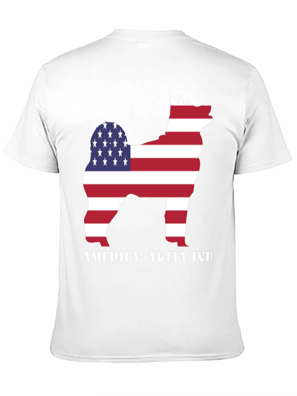 American Akita Inu T-Shirt - Patriotic Dog Tee