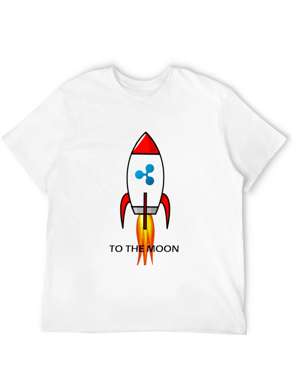 Ripple to the Moon Black Graphic T-Shirt