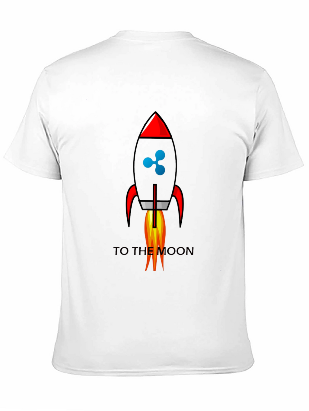 Ripple to the Moon Black Graphic T-Shirt