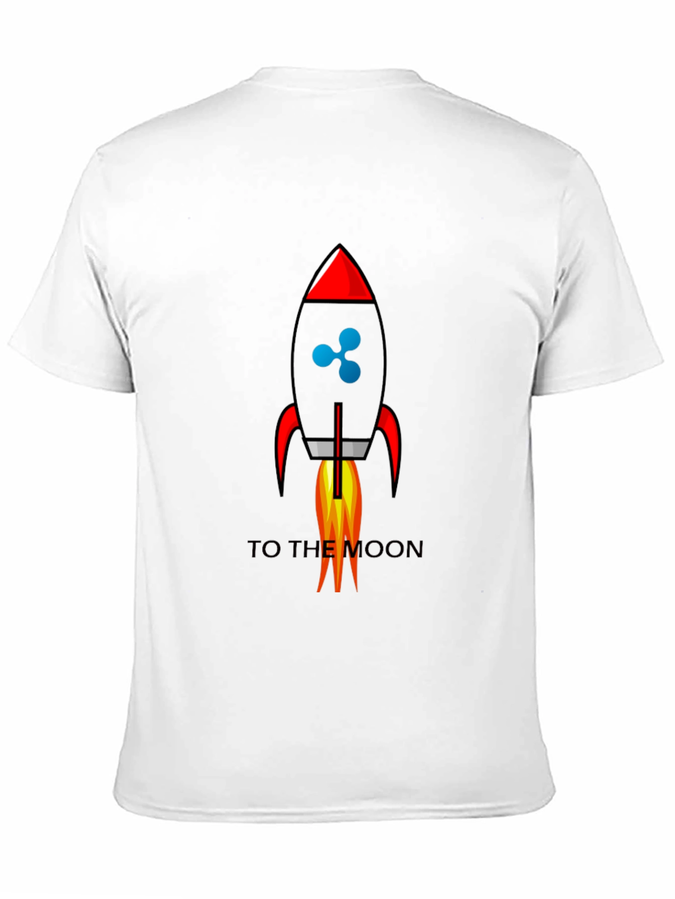 Ripple to the Moon Black Graphic T-Shirt