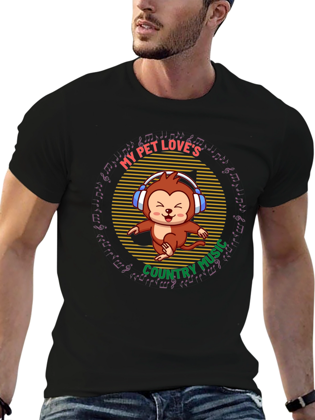 My Pet Loves Country Music Tee