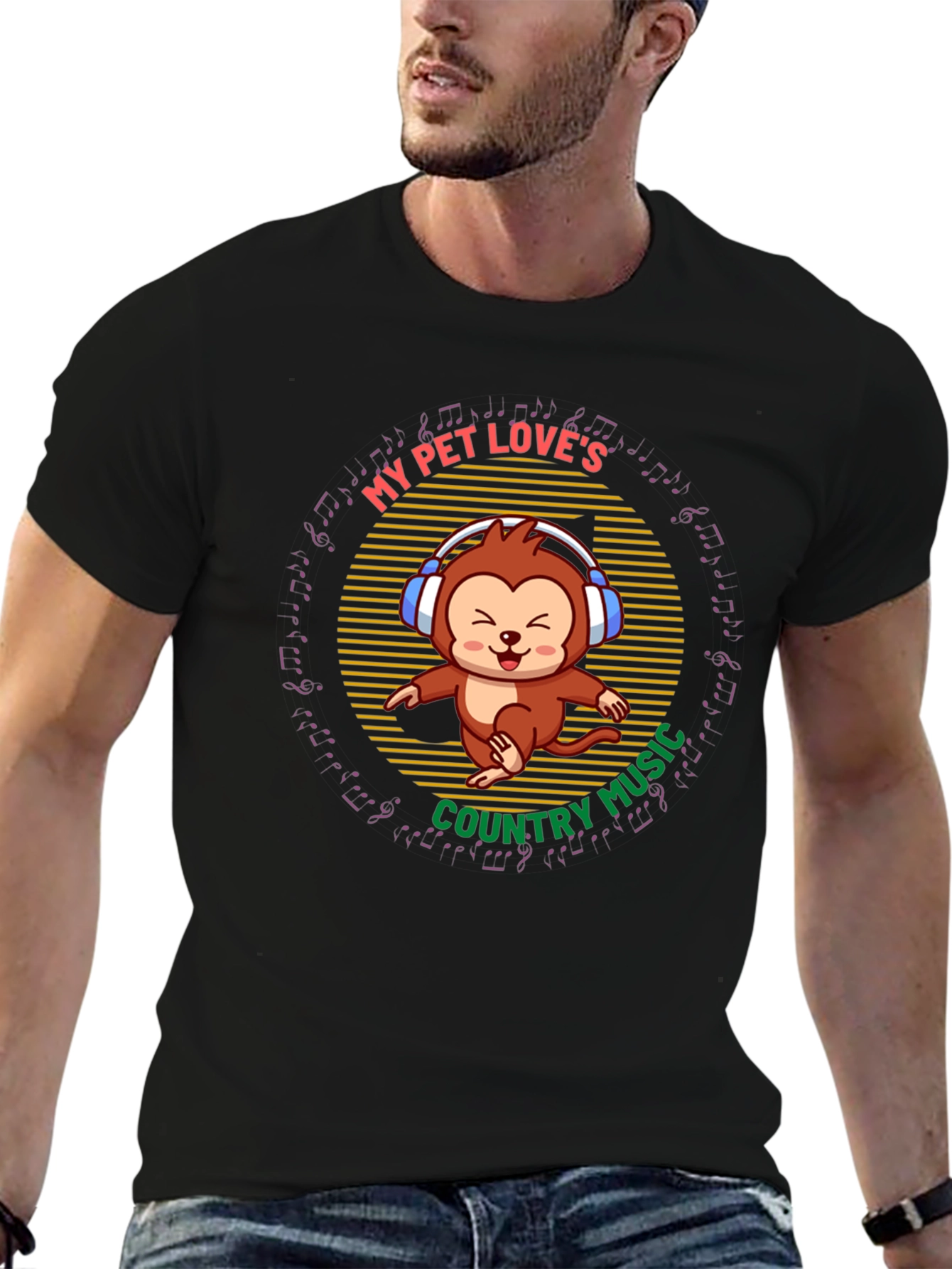 My Pet Loves Country Music Tee