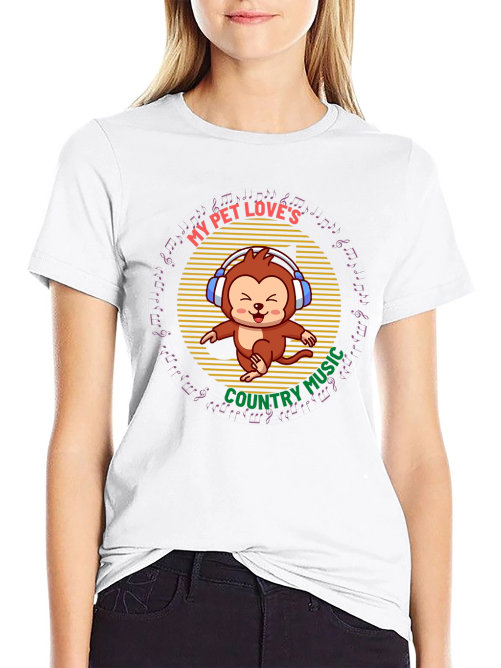 My Pet Loves Country Music Tee