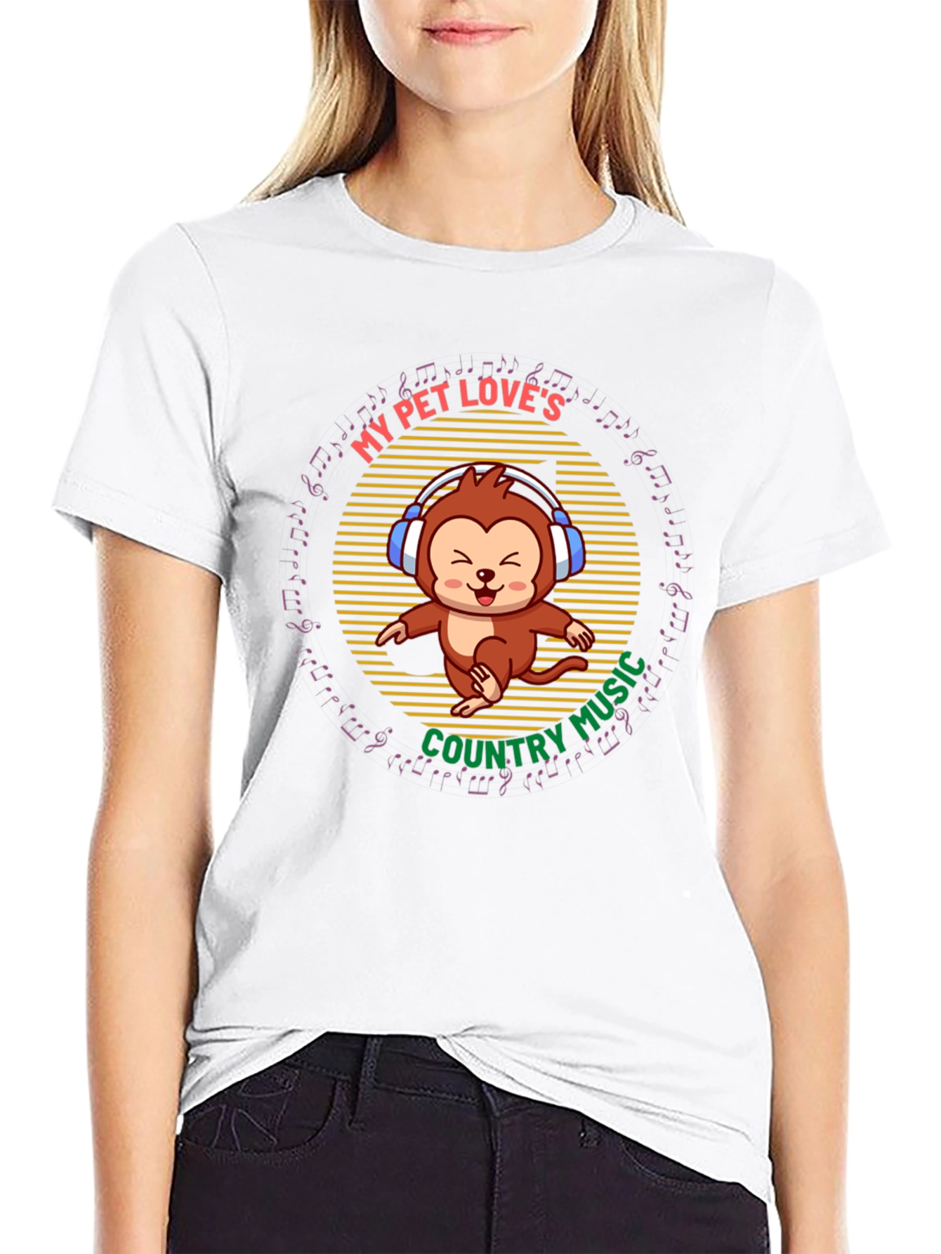 My Pet Loves Country Music Tee