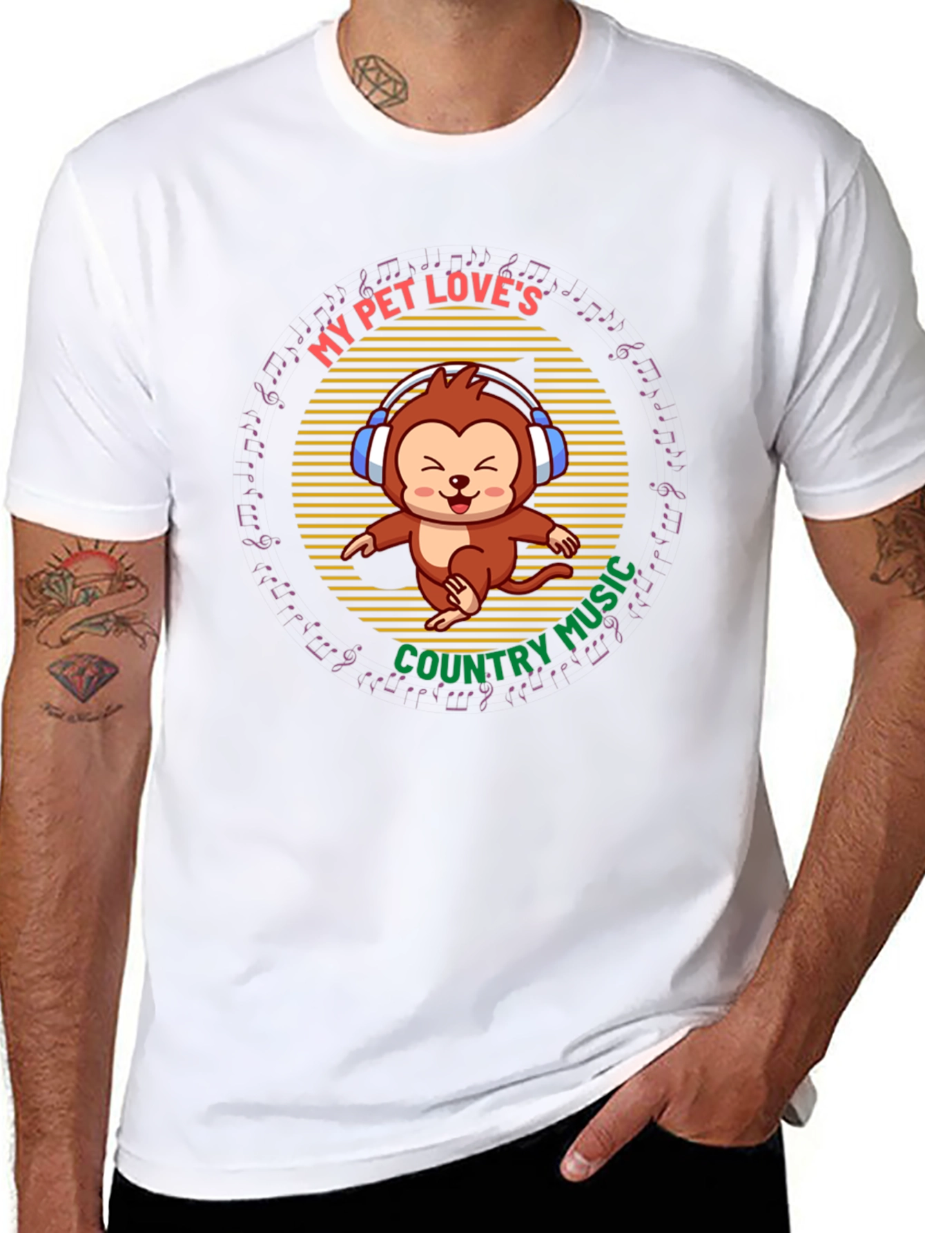 My Pet Loves Country Music Tee