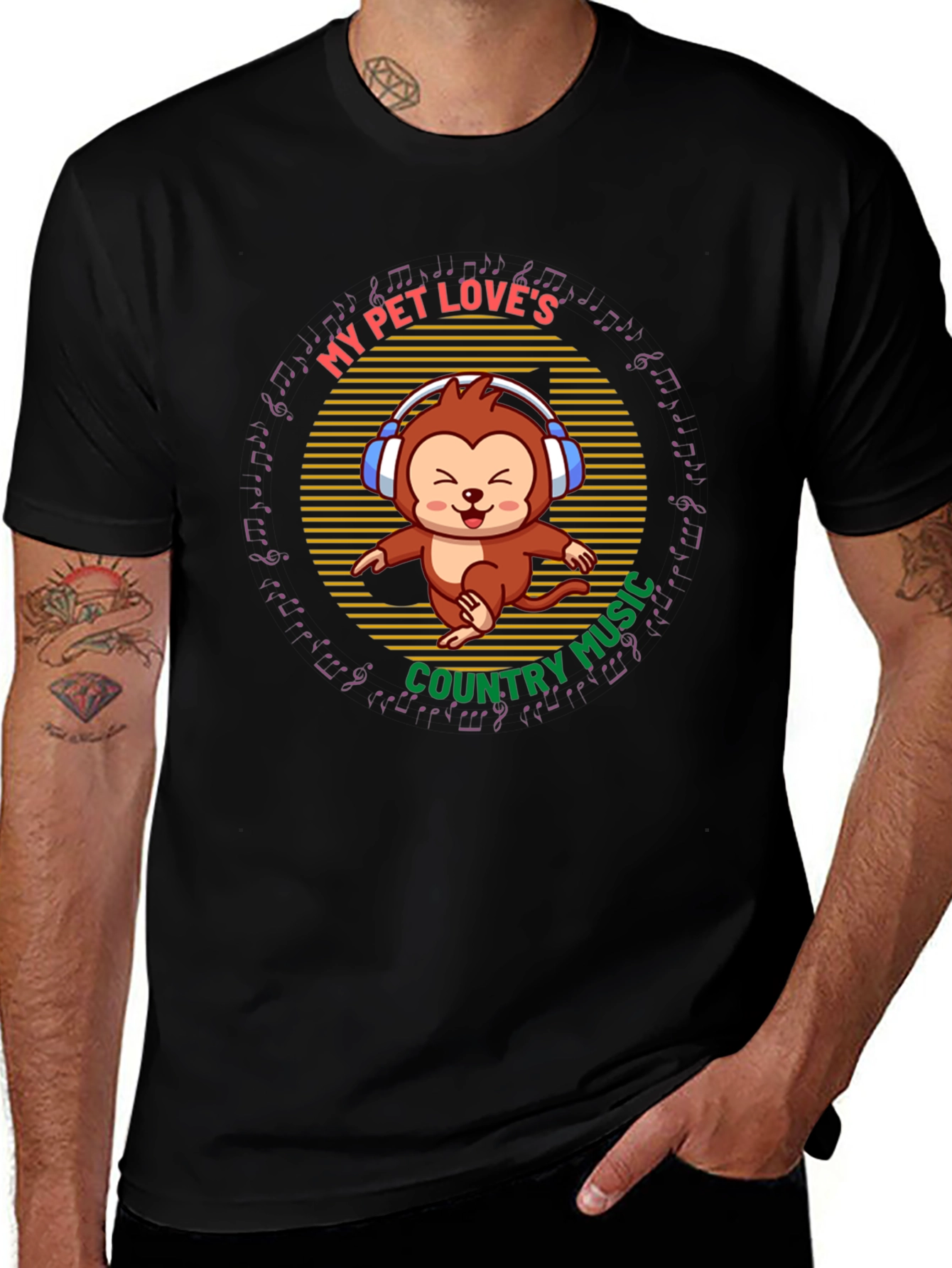 My Pet Loves Country Music Tee