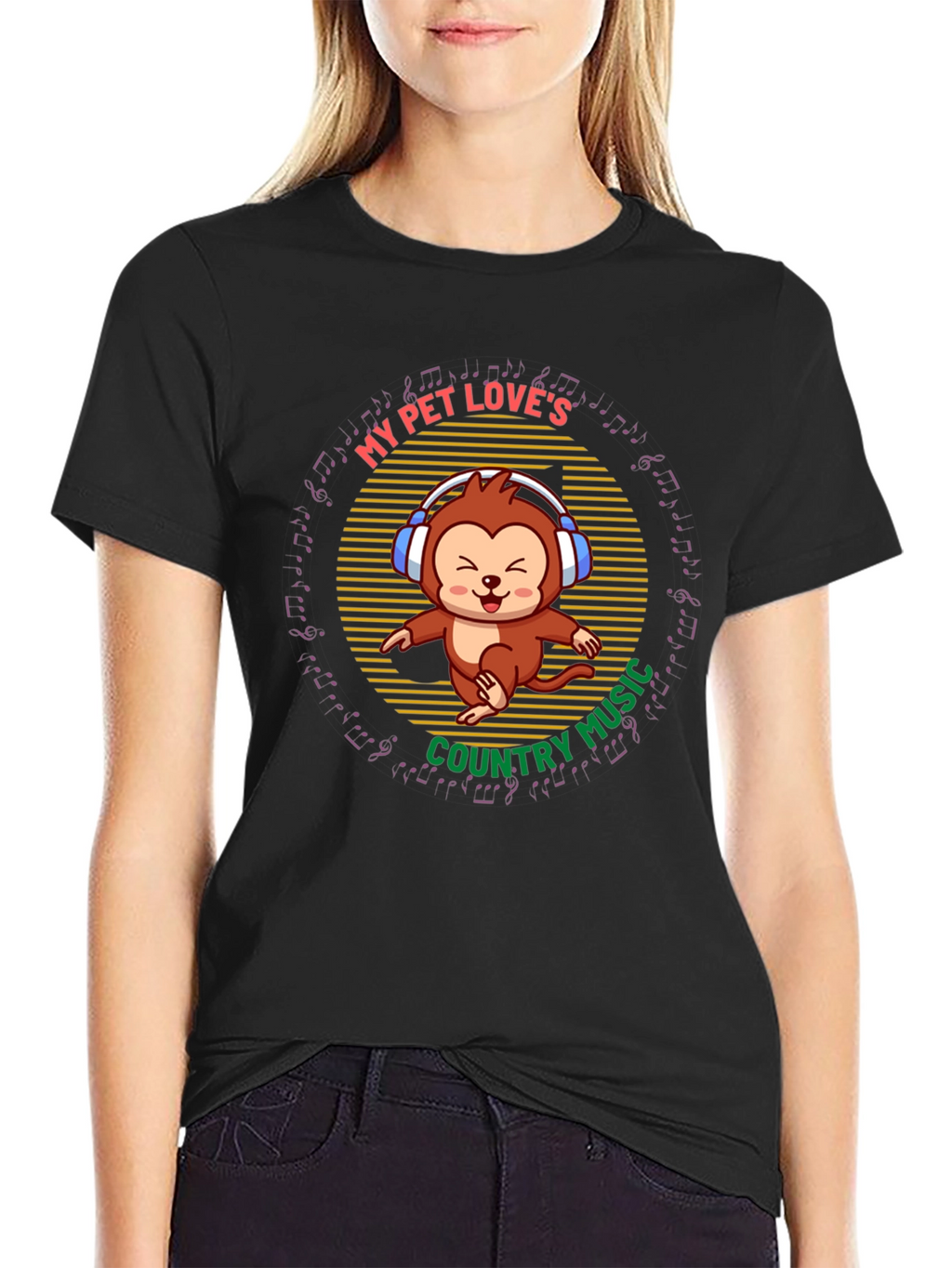 My Pet Loves Country Music Tee
