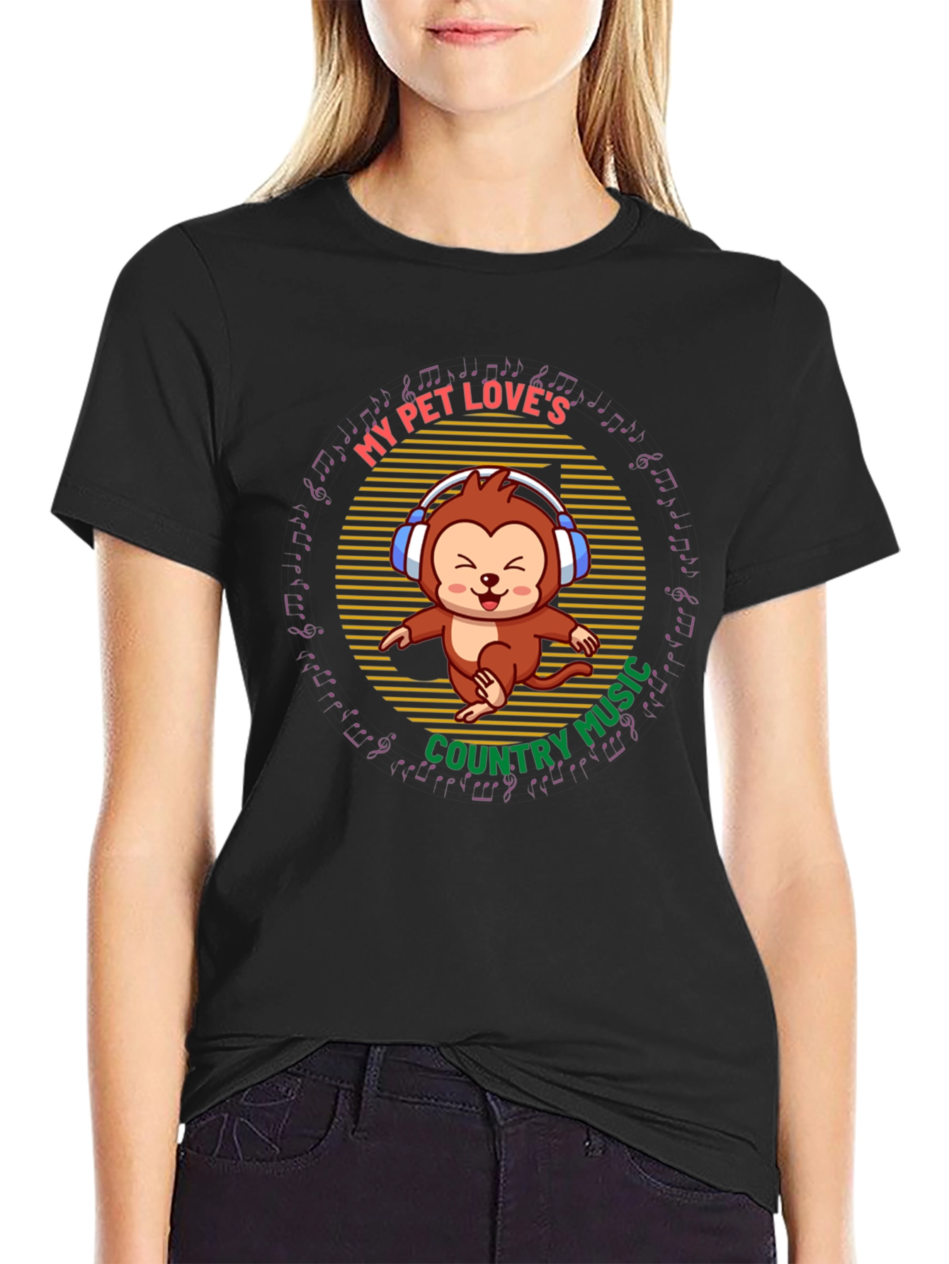 My Pet Loves Country Music Tee