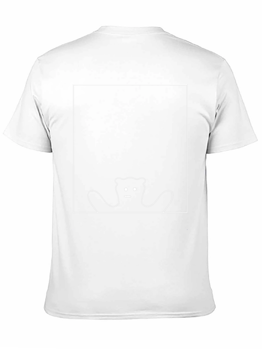 Abstract Bear Graphic Black T-Shirt