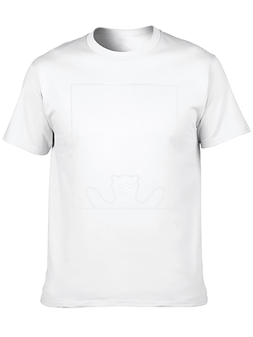Abstract Bear Graphic Black T-Shirt