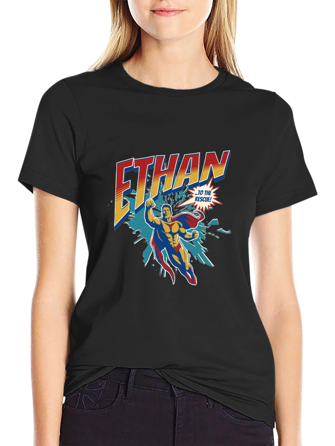 Personalized Superhero Ethan T-Shirt