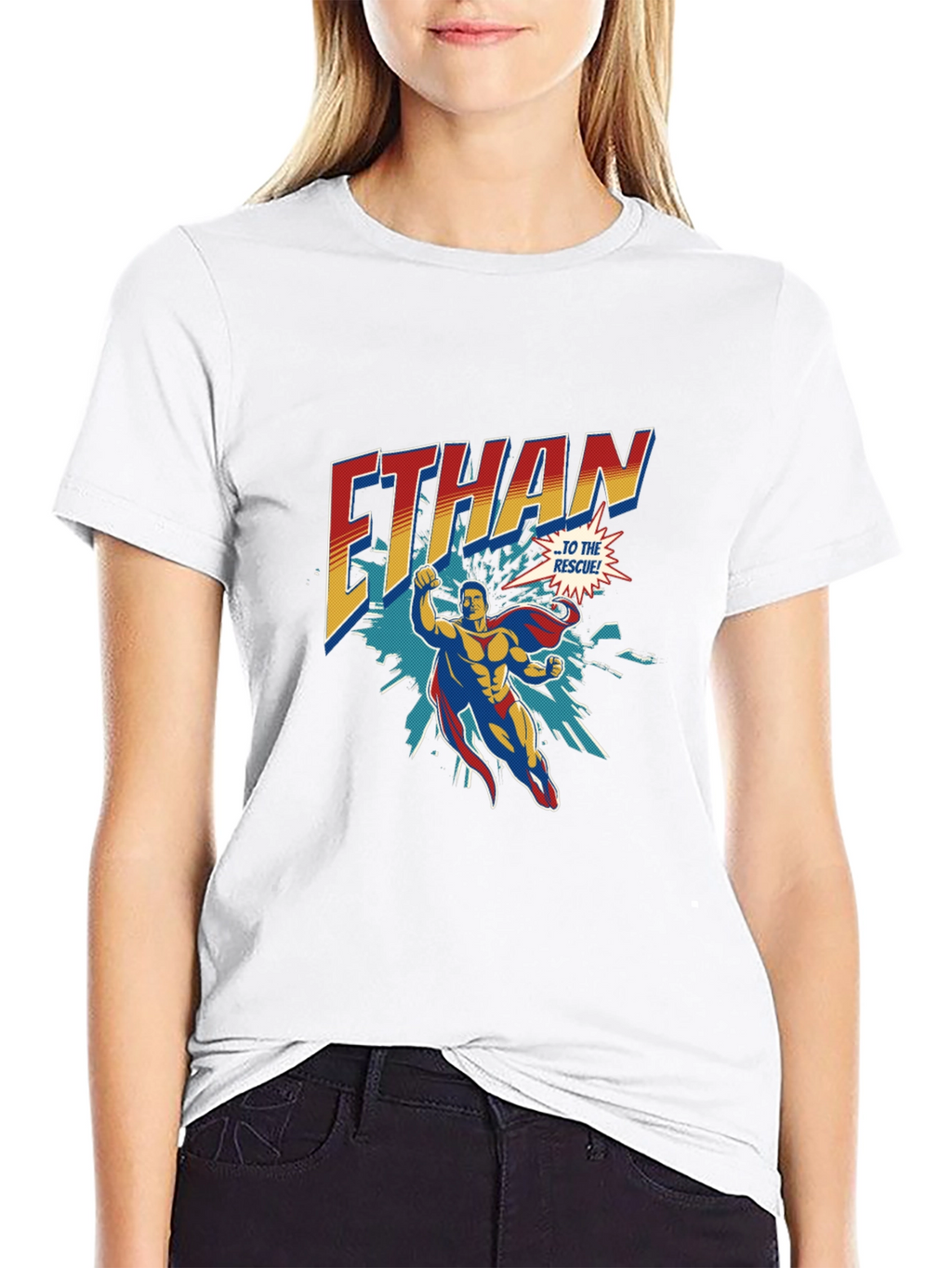 Personalized Superhero Ethan T-Shirt