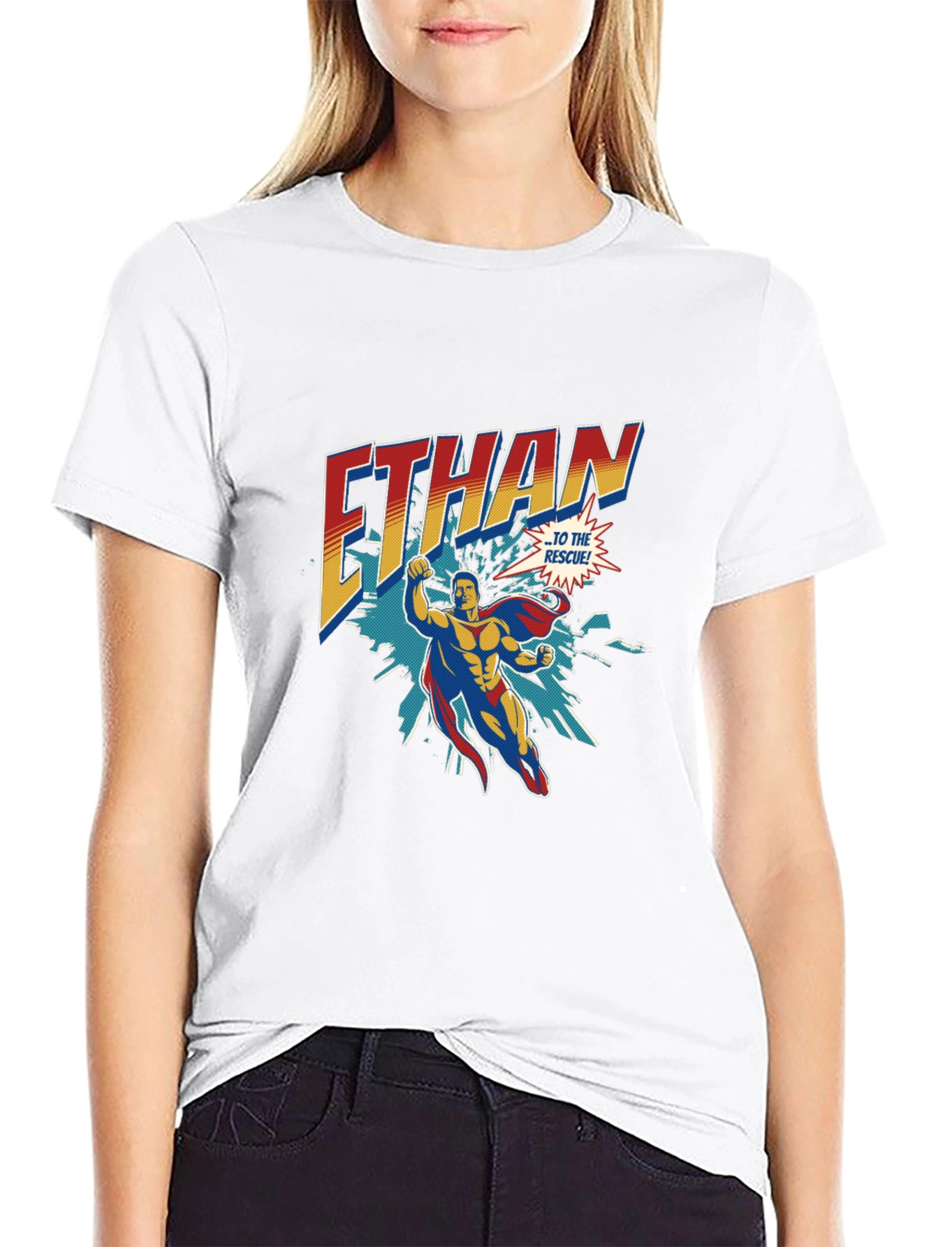 Personalized Superhero Ethan T-Shirt