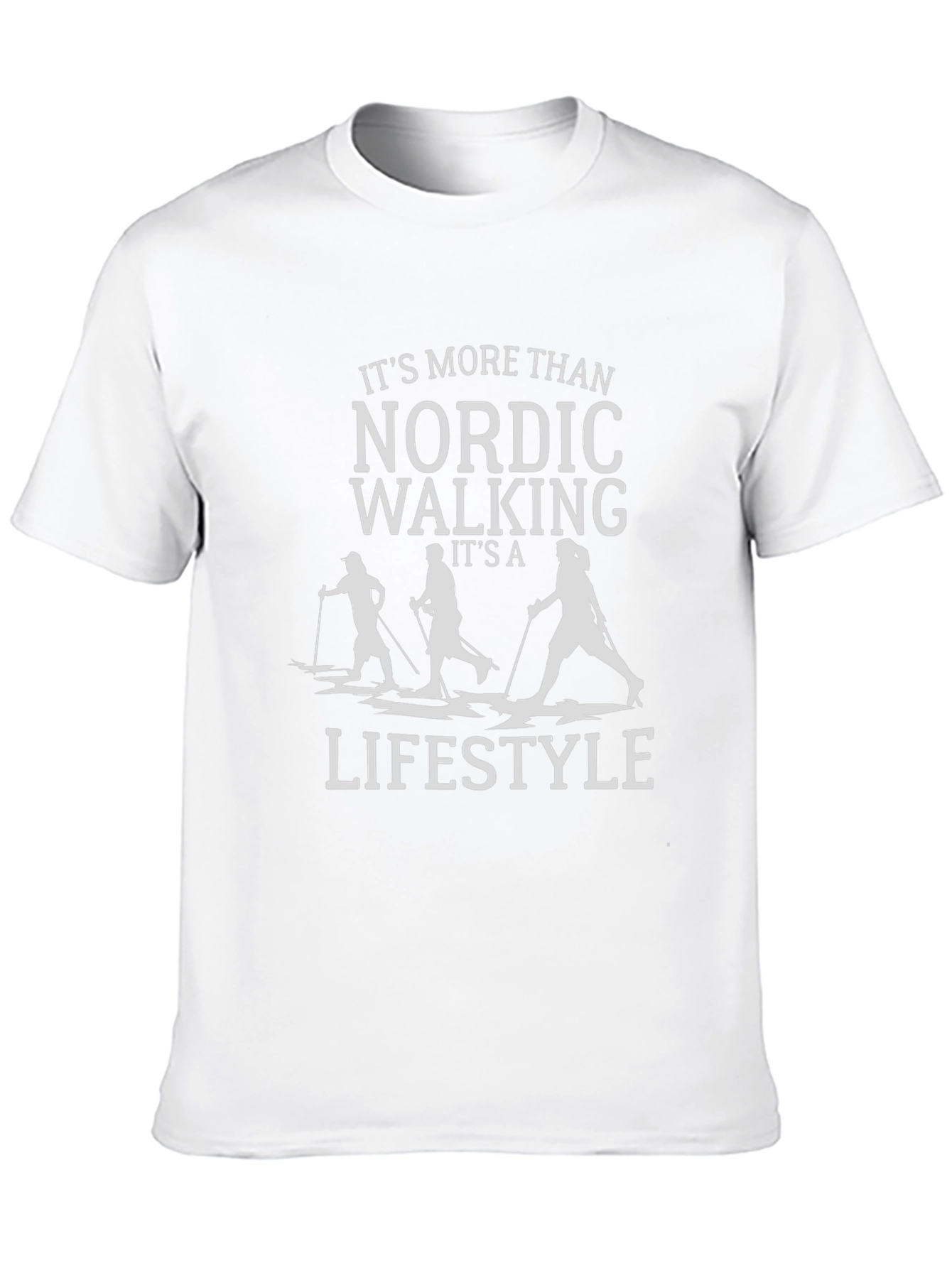 Nordic Walking Lifestyle T-Shirt - Black
