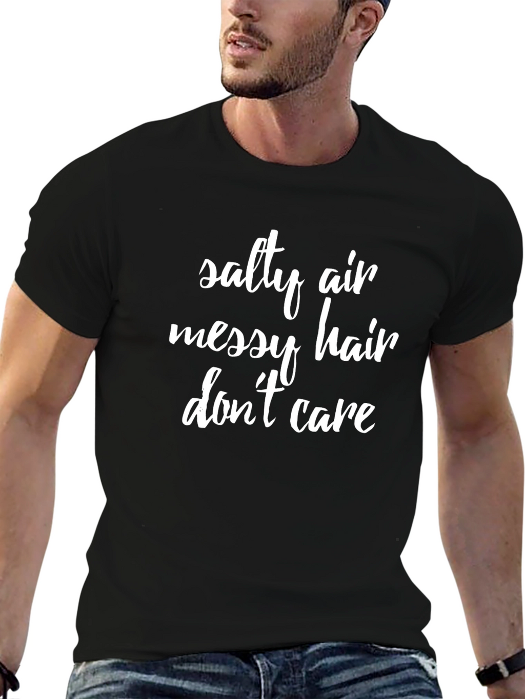 Salty Air Messy Hair T-Shirt - Casual Comfort