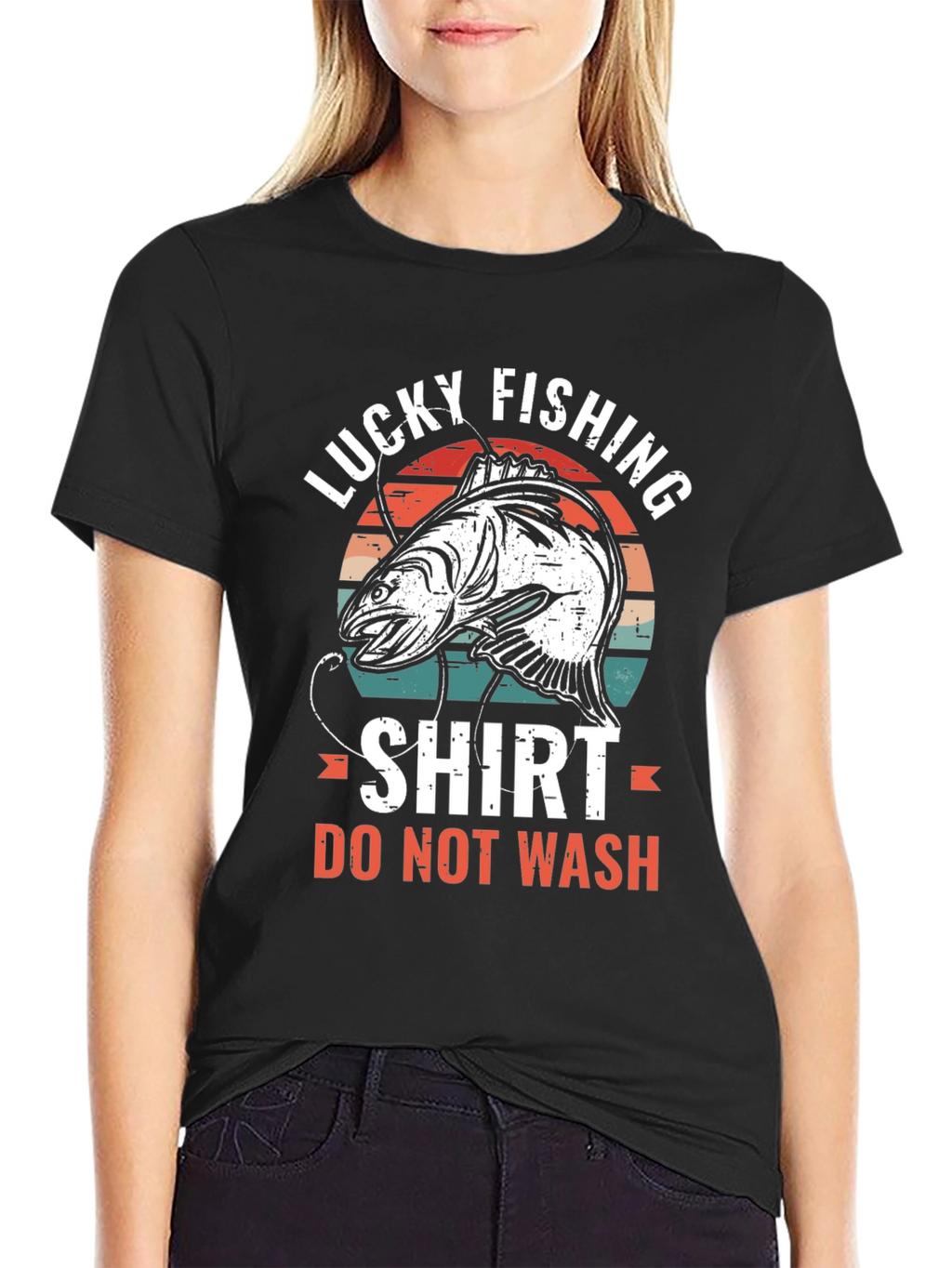 Lucky Fishing Shirt - Novelty Graphic Tee