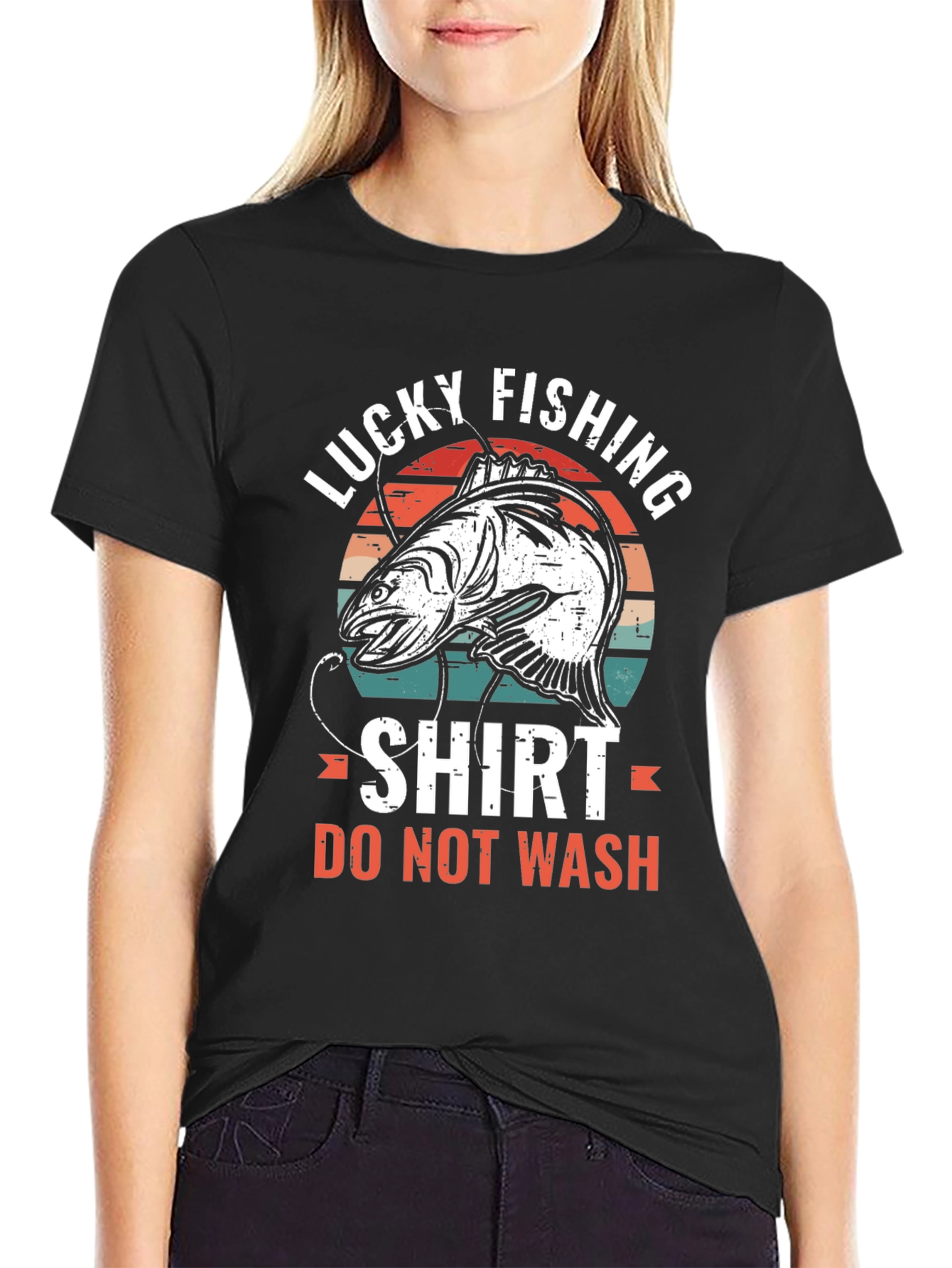 Lucky Fishing Shirt - Novelty Graphic Tee