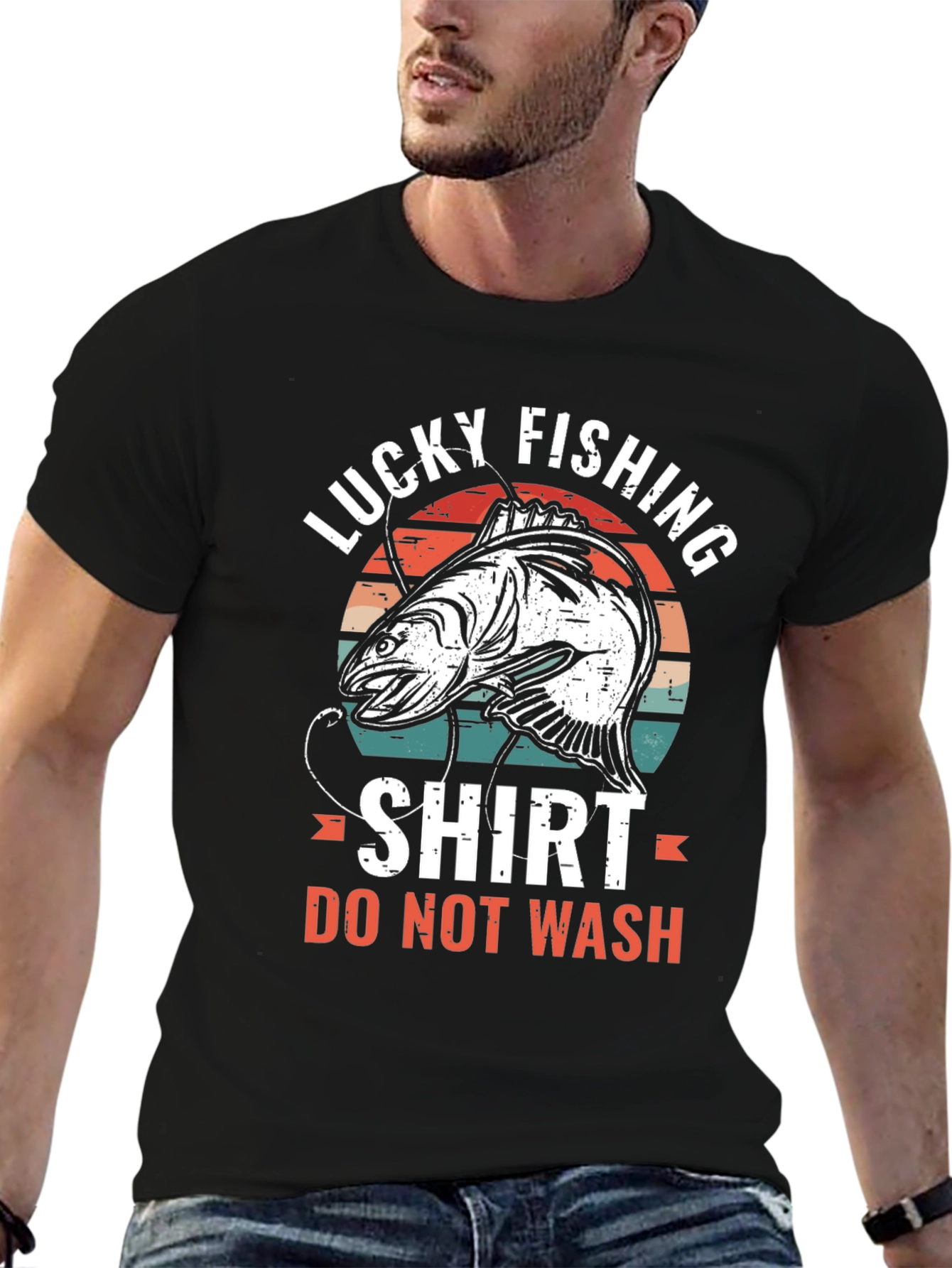 Lucky Fishing Shirt - Novelty Graphic Tee