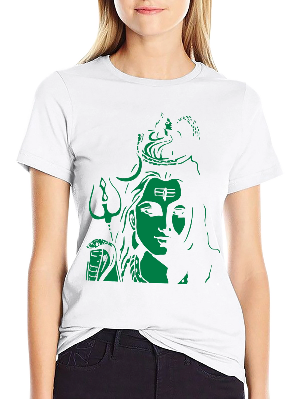 Lord Shiva Graphic Print Black T-Shirt